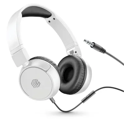 Productafbeelding van Muziek, Geluid, 8018080429576, Kabel, Gesprek/muziek, 235 g, Hoofdtelefoon met microfoon, Wit