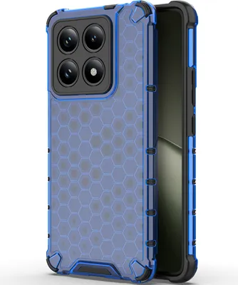 Obrázek produktu pro Pouzdro pro Xiaomi 14T Pro, průsvitné, tvrdý PC a měkký TPU nárazník, nárazuvzdorné ochranné pouzdro Modrý