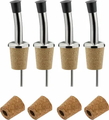 Produktbild von Westmark 4 Ausgießer »Inox Standard«, Naturkorken + 4 Ersatzkorken, 451022E3