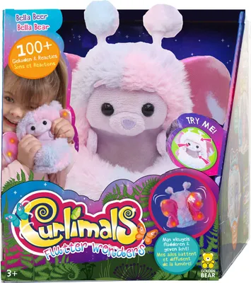 Zdjęcie produktu dla Interaktywna miękka zabawka Curlimals Flutter Wonders Pink
