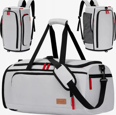 Produktbild von Wasserdichte Sporttasche Rucksack Reiserucksack Grau 3-in-1