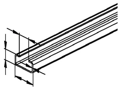 Produktbild von 2 Meter Niedax Ankerschiene 2970/2 SO