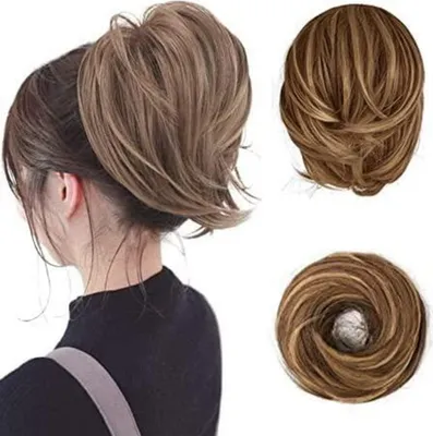 Image de BARSDAR postiche Extensions de cheveux Extension queue de cheval brun doré 20cm