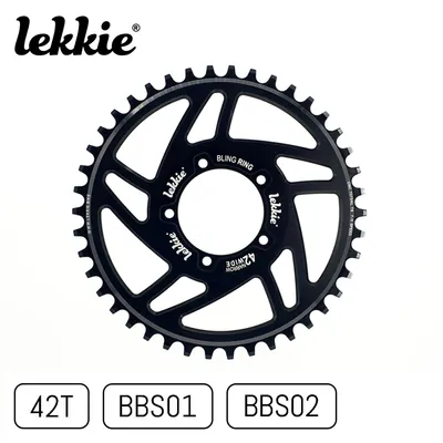Obrázok produktu pre windmeile | Lekkie Bling Ring reťazový krúžok, 42T, pre Bafang BBS01 a BBS02, reťazový krúžok, bicykel, e-bike, pedelec