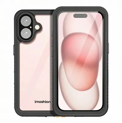 Productafbeelding van imoshion Waterproof 360 Case voor de Apple iPhone 16 - Zwart