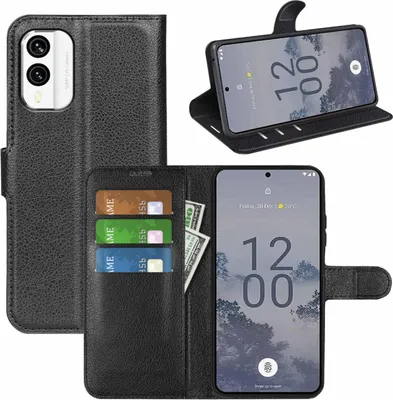 Obrázok produktu pre Pre mobilný telefón Nokia X30 puzdro čierne puzdro z umelej kože kryt puzdro ochrana