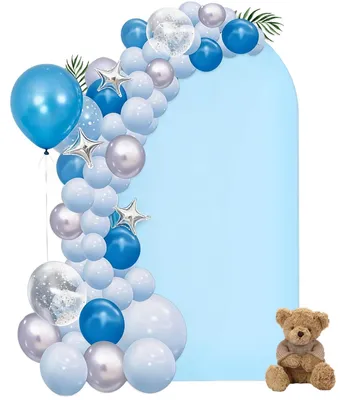 Immagine prodotto di Copertura per arco nuziale - Sfondo - Doppio lato - Blu - 80 x 180 cm