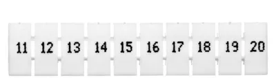 Produktbild von Markierung für EZU-5/11-20 Steckverbinder weiß R34RR-07060001310 /100 Stück/