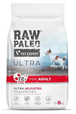 Productafbeelding van VET EXPERT RAW PALEO Ultra Mini Adult Rund – Droogvoer voor honden – 8 kg