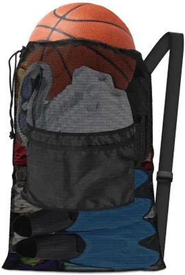 Produktbild von Unyqoos® Spacious und Balltasche mit verstellbarem Schultergurt und atmungsaktivem Netz