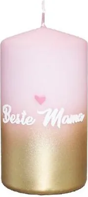 Produktbild von Spruchkerze "Beste Mama", 130 x 70 mm, Geschenkkerze