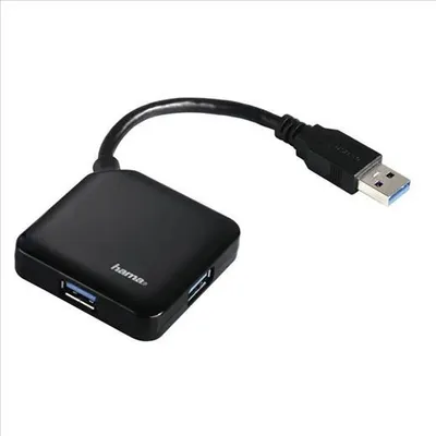 Produktbild von HAMA USB 3.0 Hub Bus-Powered, schwarz