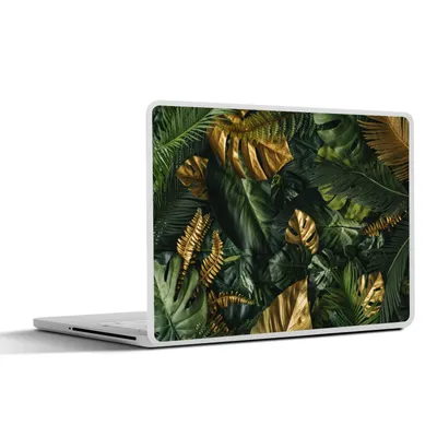 Produktbild von MuchoWow® Laptop Aufkleber Sticker Cover Blätter - Muster - Abstrakt - Mädchen - Kinder - Jungen 30x21 cm - Sticker für Laptop - Selbstklebend
