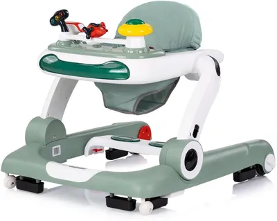 Image de Trotteur Chipolino Little Explorer 4 en 1 avec musique, frein et roues vertes