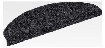 Produktbild von Selbstklebende Stufenmatten 20 Stück 65x21x4 cm Dunkelgrau Halbrund Groß