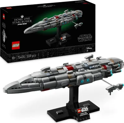 Produktbild von LEGO Star Wars 75405 Home One Starcruiser aus Die Rückkehr der Jedi-Ritter - Sternenschiff Modell - Fantasy Set und Sammlerstück zum Bauen und Ausstellen - Geschenk für Erwachsene & jugendliche Fans