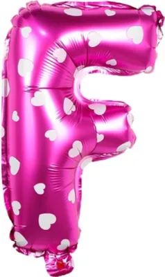 Produktbild von Buchstaben Luftballon 40CM Folienballon Rosa F