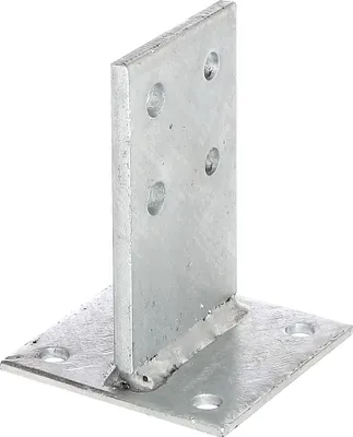 Produktbild von Alberts T-Pfostenträger zum Aufschrauben feuerverzinkt Steggröße 130 x 80 mm