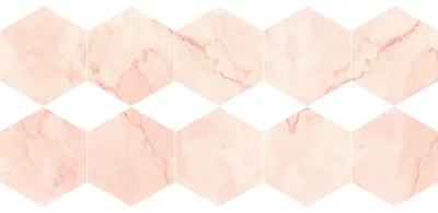 Produktbild von Rutschfeste Bodenaufkleber mit Schutzfolie – Monaco-Marmorfliesen – 60 x 135 cm – 10 sechseckige Aufkleber 30 x 26 cm