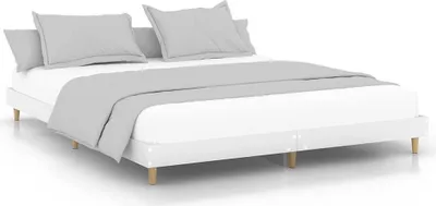 Produktbild von vidaXL Bettgestell Weiß 120x200 cm Holzwerkstoff