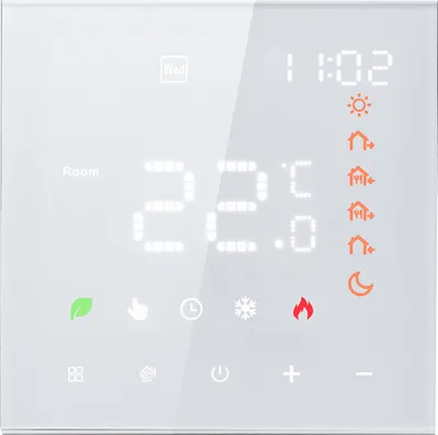 Zdjęcie produktu dla Inteligentny termostat 3A Cyfrowy programowalny wyświetlacz LCD Ekran dotykowy Regulator temperatury ogrzewania podłogowego Cyfrowy inteligentny termostat ścienny do ogrzewania wody
