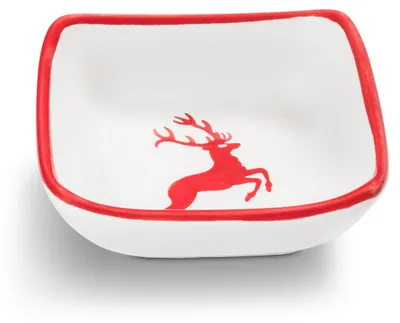 Produktbild von Gmundner Keramik Rubinroter Hirsch Osobní miska 9 x 9 cm