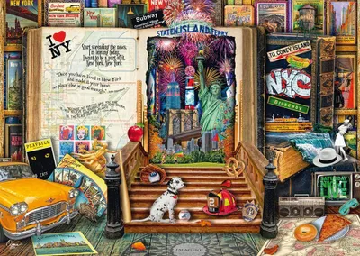 Image de Puzzle Souvenirs de New York Schmidt Spiele, 1000 pièces, Dès 12 ans