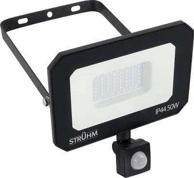 Produktbild von Außenwandleuchte Aluminium LED mit Bewegungsmelder IP44 17,8 cm hoch Schalter Schwarz Weiß eckig 6070 lm