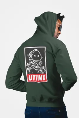 Produktbild von D&B Uni Hoodie ZIPMO00085 Star Wars Waldgrün-Größe XL