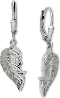 Produktbild von SilberDream Damen Ohrringe SilberDream Ohrringe weiß Ohrhänger 925 Silber D2SDO4427W