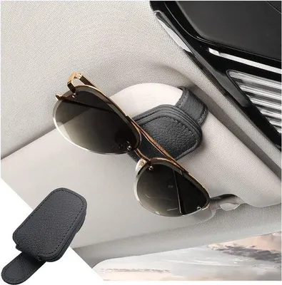 Produktbild von Famanu Brillenhalter für Auto-Sonnenblende - Automatischer magnetischer Brillenclip mit Aufbewahrungsfunktion