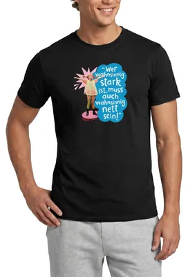 Produktbild von Spreadshirt Pippi Langstrumpf Mit Spruch Männer T-Shirt, L, Schwarz