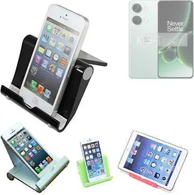 Produktbild von K-S-Trade Handy-Ständer kompatibel mit OnePlus Nord 3 5G faltbarer Tischständer Smartphone Tablet Halterung Reise