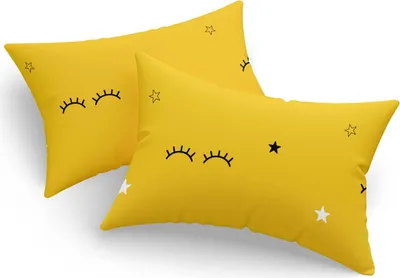 Produktbild von L'Essentiel Linge de Maison, Kissenbezug-Set (2 Stück), Dide - Yellow, 65 % BAUMWOLLE / 35 % POLYESTER, Gelb, 50 x 70 cm