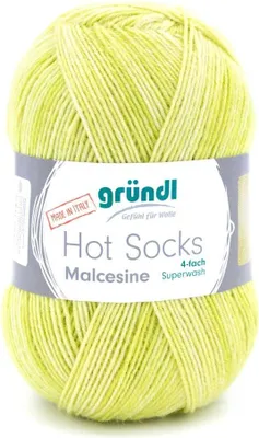 Produktbild von Gründl Wolle Hot Socks Malcesine 4-fach 100 g zitronat multicolor