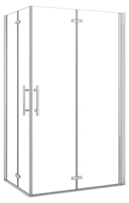 Produktbild von Duschspa Eckdusche 110x90x185cm Falttür Duschkabinen 6mm NANO ESG-glas Pendeltür Duschtür