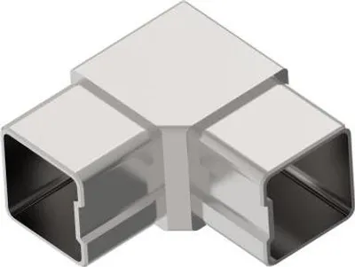 Produktbild von Eckverbinder Edelstahl Rohrverbinder für