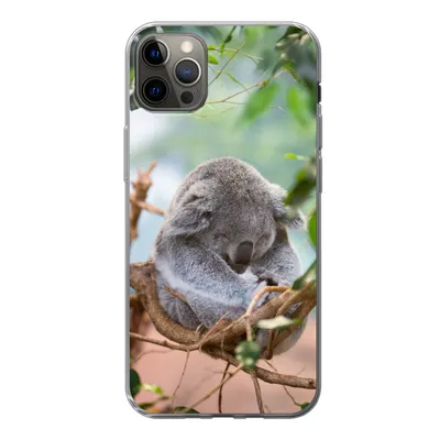 Produktbild von MuchoWow® Handyhülle Schutzhülle Hülle für iPhone 13 Pro Max Koala - Äste - Schlaf - Kinder - Jungen - Mädchen Silikon Softcase Handy Hülle - Mobiltelefon