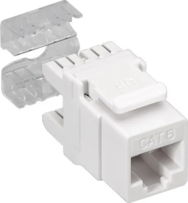 Produktbild von KeyStone Jack Cat. 6 RJ45, LSA, UTP, SNAP-IN, Good Connections®