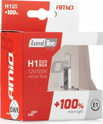 Zdjęcie produktu dla Żarówki H1 Lumitec 100% Więcej Światła Komplet 2X Mocne I Trwałe 2 Sztuki