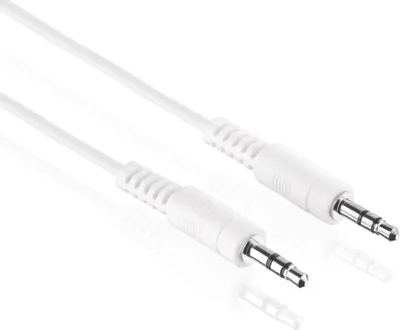 Produktbild von HDSUPPLY 3.5mm M/M 1m, 3.5mm, Männlich, 3.5mm, Männlich, 1 m, Weiß