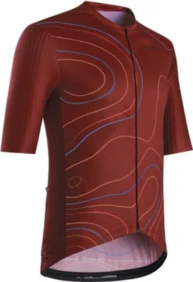 Produktbild von PEAK Fahrradtrikot rot, leicht, atmungsaktiv, mit 3 Rückentaschen und Reißverschluss