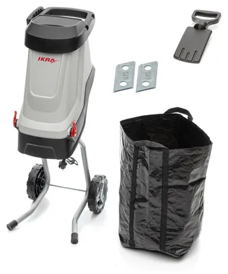 Obrázek produktu pro Štěpkovač 2800W - drtič větví - sběrný pytel 45L - robustní ocelové nože - až 45mm průměr - efektivní řezný výkon