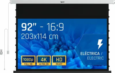 Immagine prodotto di iggual PSIXS203, motorizzato, 2,34 m (92"), 2,03 m, 114 cm, 16:9, tensione schermo