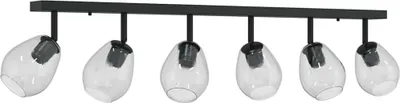 Obrázok produktu pre vidaXL Stropný reflektor čierny 110,5 x 13 x 26 cm sklo a kov