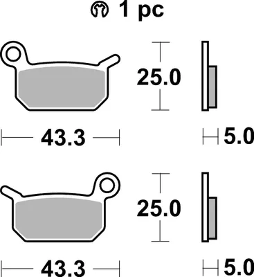 Produktbild von sbs Bremsbeläge Satz 794RSI