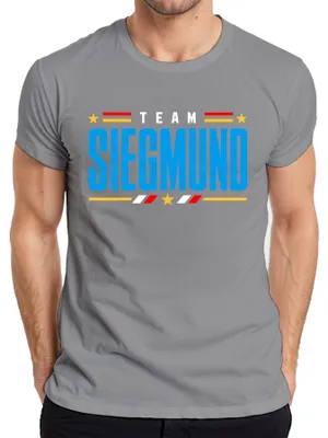 Produktbild von Team Siegmund Heimat Stolz Patriotismus Statement Sarkasmus Herren T-Shirt, Grau, XL