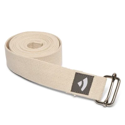 Produktbild von Yogagurt mit Schiebeschnalle ASANA BELT 2,5m, Metall natur