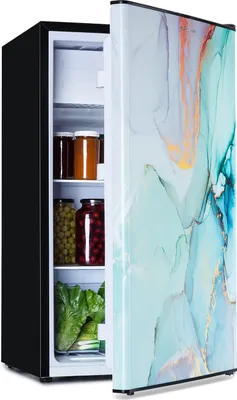 Obrázek produktu pro Klarstein CoolArt, lednice, mrazící prostor, 79 l/9 l, , designové dveře