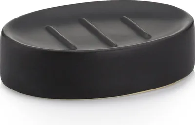 Produktbild von Seifenhalter, 12,5 x 8,5 cm, Keramik, Schwarz - Kela | Matsi